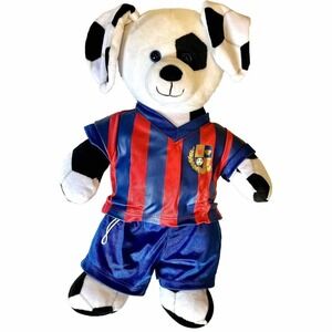 Build A Bear Soccer Ball Dog Plush - Outfit Uniform Included Authentic 97